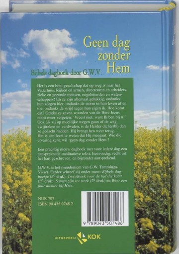 Geen dag zonder hem back