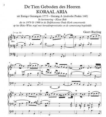 Geert bierling delfshavens orgelboek 2   voorbeeld 1 notenschrift geert bierling delfshavens orgelboek deel 2 psalm 107 140 von himmel hoch