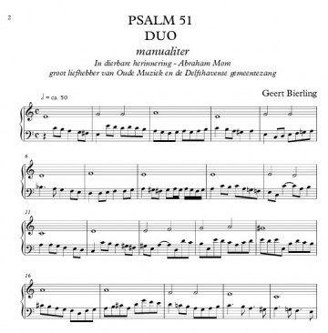 Geert bierling delfshavens orgelboek 3   voorbeeld 1 notenschrift geert bierling delfshavens orgelboek deel 3 inhoud