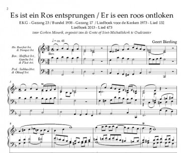 Geert bierling delfshavens orgelboek 4   voorbeeld 3 notenschrift geert bierling delfshavens orgelboek deel 4