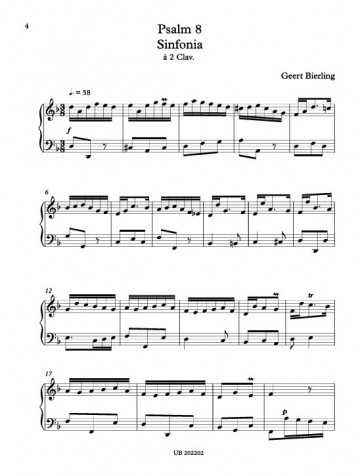 Geert bierling hinsz orgelboek 2   voorbeeld 1 notenschrift geert bierling hinsz hinz orgelboek deel 2 psalm 8  23  122