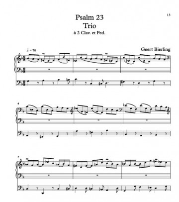 Geert bierling hinsz orgelboek 2   voorbeeld 2 notenschrift geert bierling hinsz hinz orgelboek deel 2 psalm 8  23  122