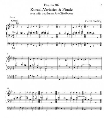 Geert bierling marcussen orgelboek 1   voorbeeld 1 notenschrift geert bierling marcussen orgelboek deel 2 psalm 86 avondzang psalm 149 achterblad