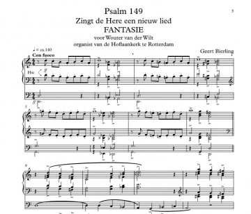 Geert bierling marcussen orgelboek 2   voorbeeld 1 notenschrift geert bierling marcussen orgelboek deel 2 psalm 8 avondzang psalm 149