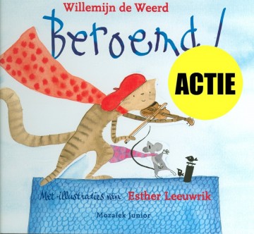 Gele actie sticker actie