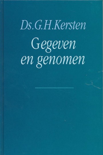 Gh gh kersten gegeven en genomen 9789033603631