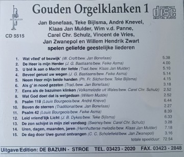 Gouden orgelklanken back