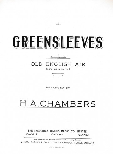 Greensleeves front