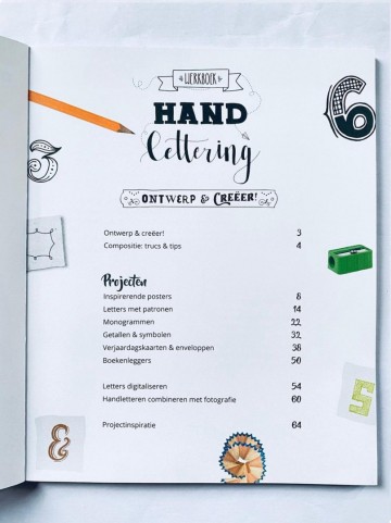Handlettering werkboek ontwerp en creeer a