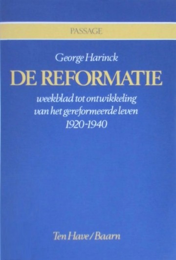 Harinck george   de reformatie juist
