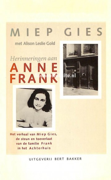 Herinneringen aan anne frank mies gies 9789044652840