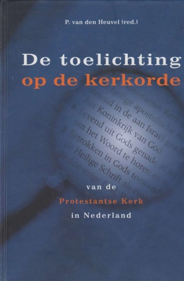 Heuvel p van den   de toelichting op de kerkorde
