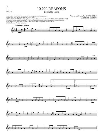 Hl00360036 101 worship songs for violin viool hl00360036 4