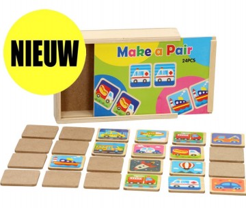 Houten memo voertuigen 8717775442783 inhoud nieuw