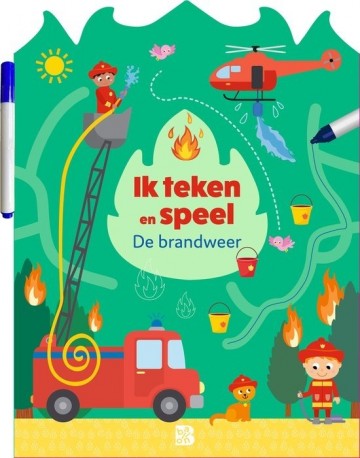 Ik teken en speel brandweer   front