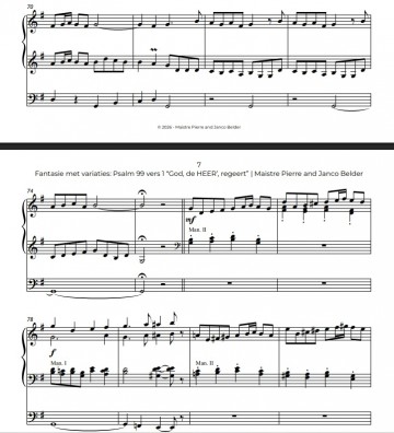 Janco belder fantasie met variaties psalm 99 b