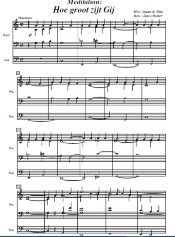 Janco belder hoe groot zijt gij