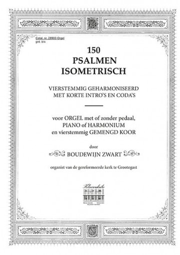 Klavarskribo 28900 150 psalmen boudewijn zwart isometrisch klavarskribo