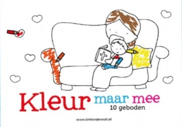 Kleurboek 10 geboden  de wonderwolk