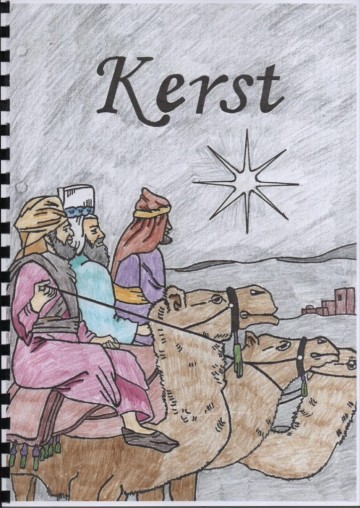 Kleurboek bij kerst voorbeeld