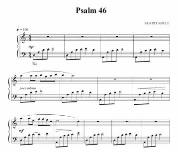 Koele, Gert - Psalmen voor piano (4)