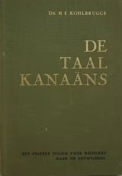 Kohlbrugge hf   de taal kanaans