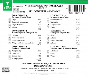 Koopman ton   van wassenaer 6 concerti armonici   back