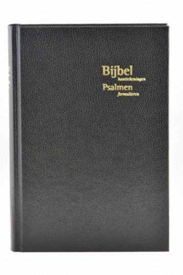 KTB40 - Kanttekeningen- bijbel, zwart kunstleer