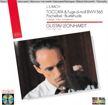 Leonhardt gustav   bach toccata and fuge in d minor   front