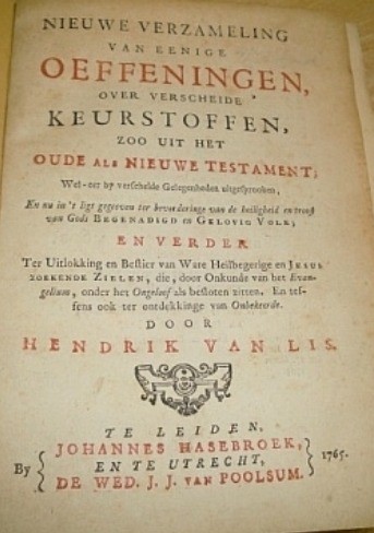 Lis hendrik van   nieuwe verzameling van eenige oefeningen