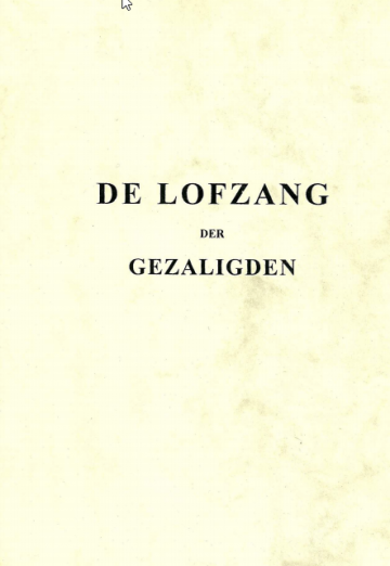 Lofzang der gezaligden