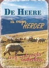 Magneet 5x7 met de tekst de heer