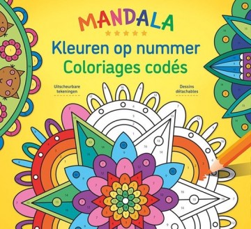 Mandala   kleuren op nummer