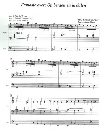 Mans op bergen en in dalen