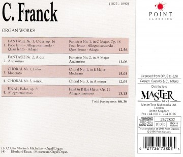 Michalko jan vladimir   c franck organ works   back