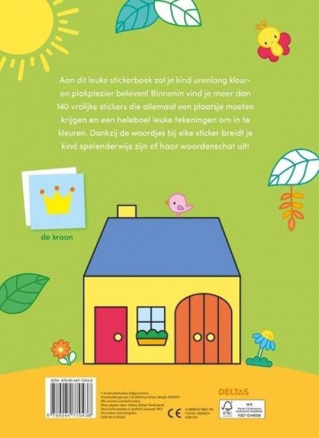 Mijn eerste woordjes kleur  en stickerboek   back