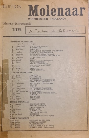 Molenaar psalmen der reformatie