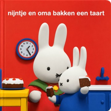Nijntje en oma bakken een taart
