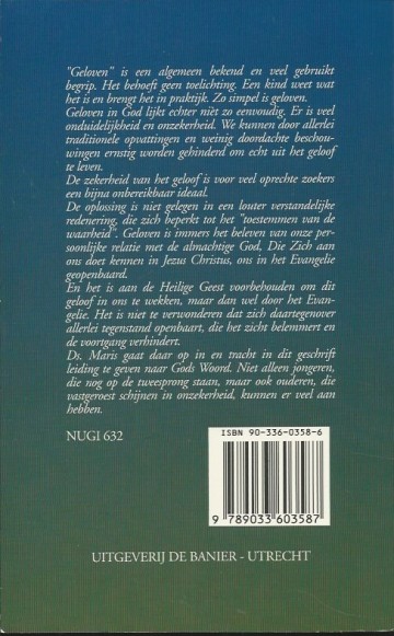 Opdat gij gelooft overweging tot bezinning en verdieping ds jc maris 9033603586 9789033603587 a