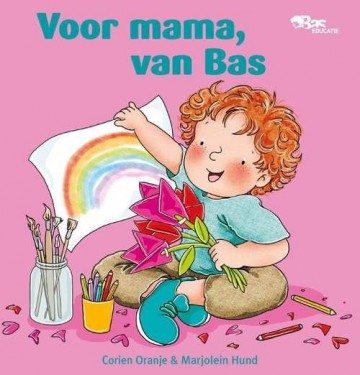 Oranje corien   voor mama van bas