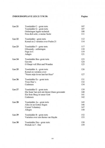 Orgelcursus   index 3