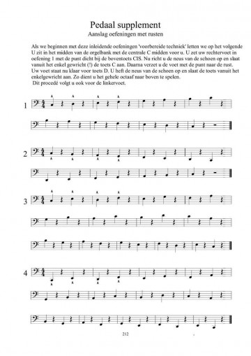Orgelcursus   pedaalsupplement