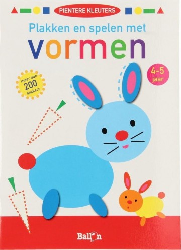 Plakken en spelen met vormen
