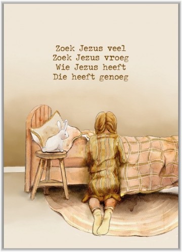 Poster a4 zoek jezus veel meisje   art by claudia