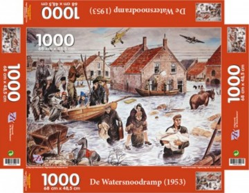 Puzzel watersnood 100 stukjes