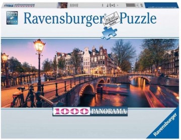 Ravensburger evening in amsterdam 1000 piece panorama 1000 stukjes 167524 ravensburger