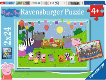 Ravensburger peppa pig puzzelset   2 x 24 stukjes