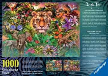 Ravensburger puzzel jungle tiger   legpuzzel   1000 stukjes a