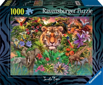 Ravensburger puzzel jungle tiger   legpuzzel   1000 stukjes