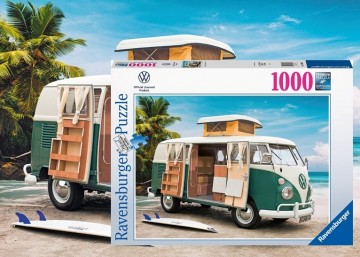 Ravensburger puzzel volkswagen t1 camper van   legpuzzel   1000 stukjes 0